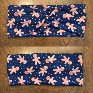 Gingerbread faux knot/Turban Style headband - Handmade - Winter